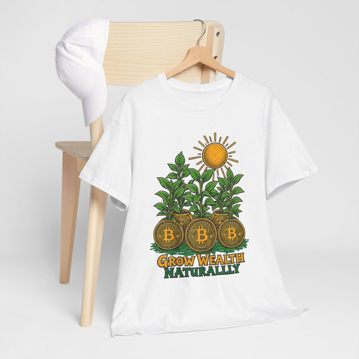 Bitcoin Grow Wealth Naturally T-Shirt