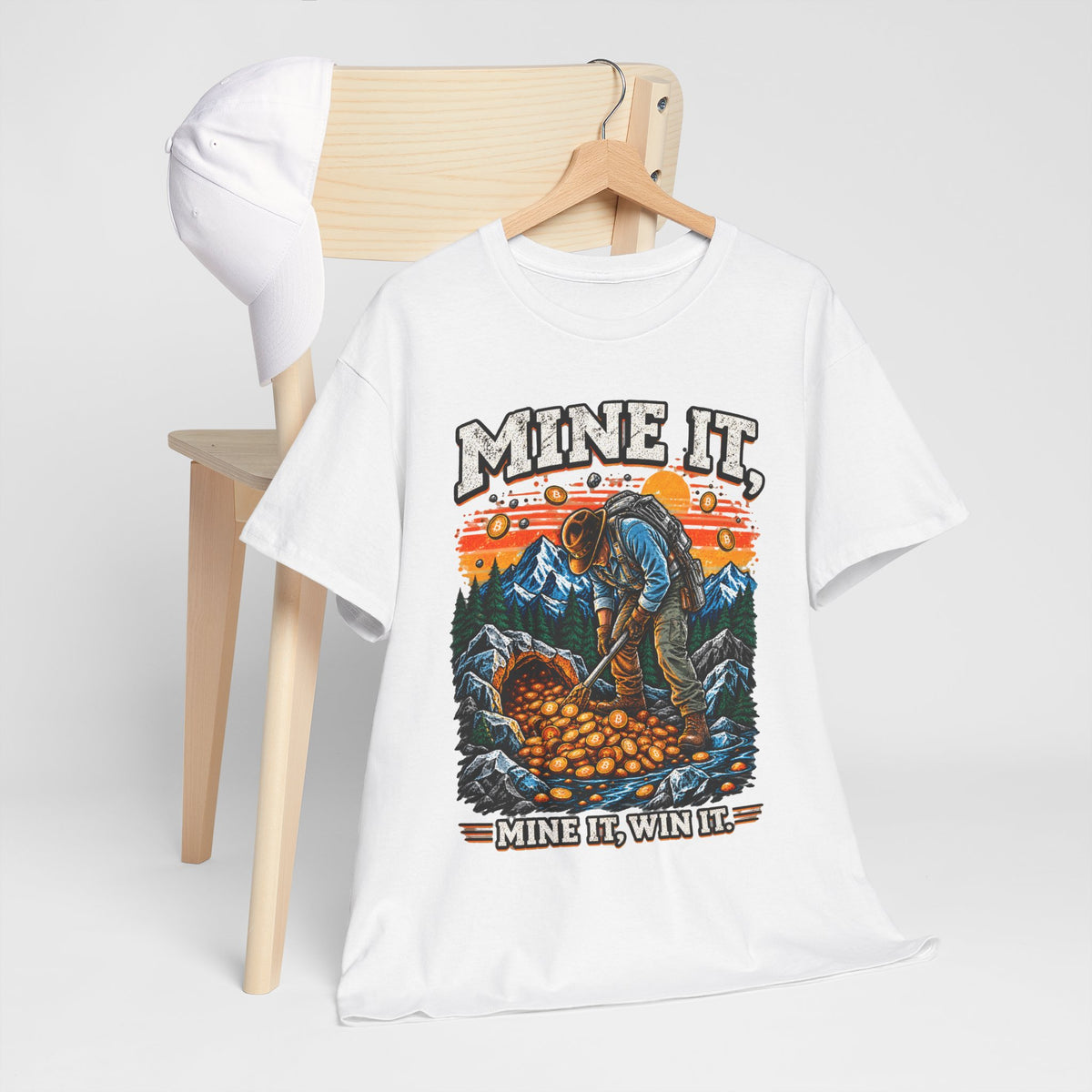 Mine It T-Shirt — Retro Gold Miner "Mine It, Win It" Tee