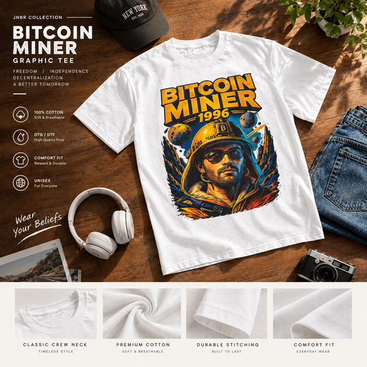 Bitcoin Miner 1996 T-Shirt | Crypto Retro Miner Graphic Tee