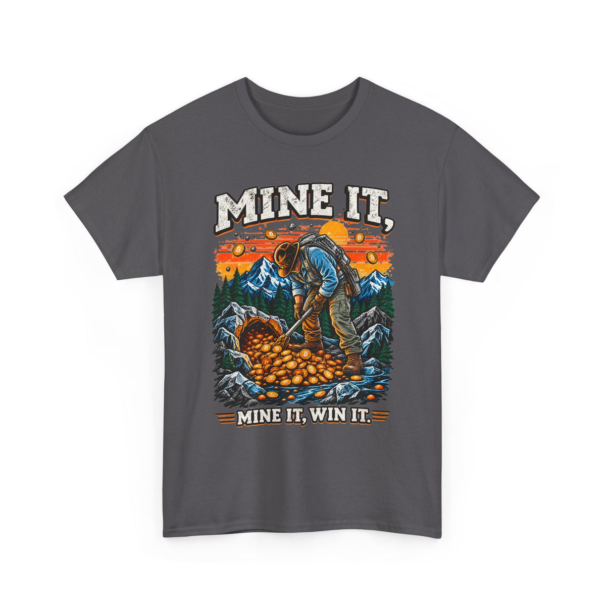 Mine It T-Shirt — Retro Gold Miner "Mine It, Win It" Tee