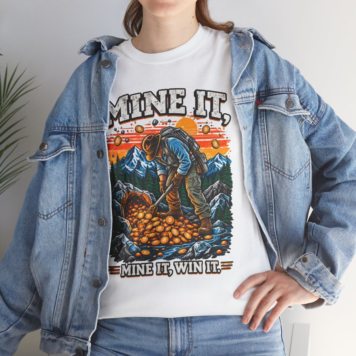 Mine It T-Shirt — Retro Gold Miner "Mine It, Win It" Tee