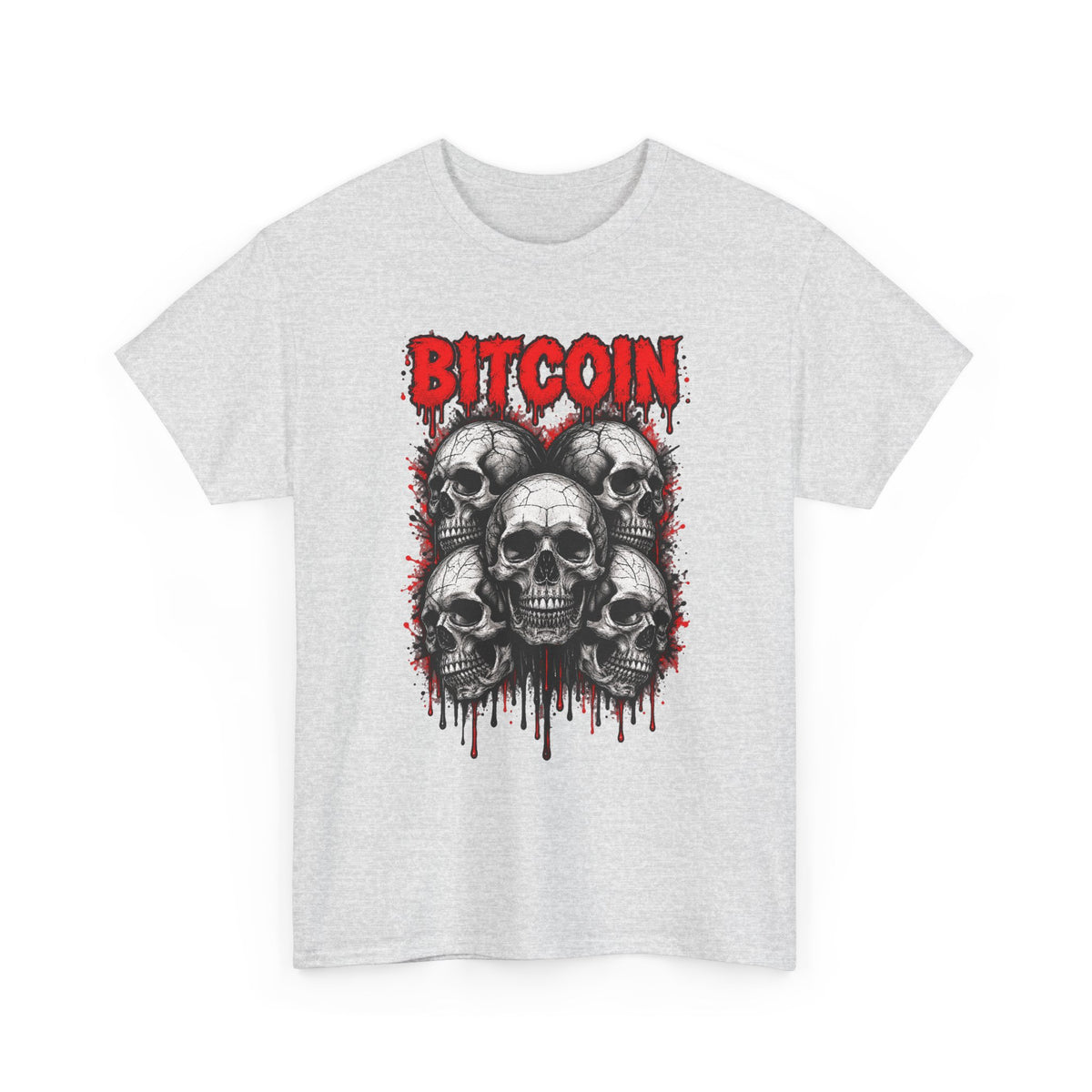 Bitcoin Skull Design T-Shirt | Crypto Gothic Skull Tee